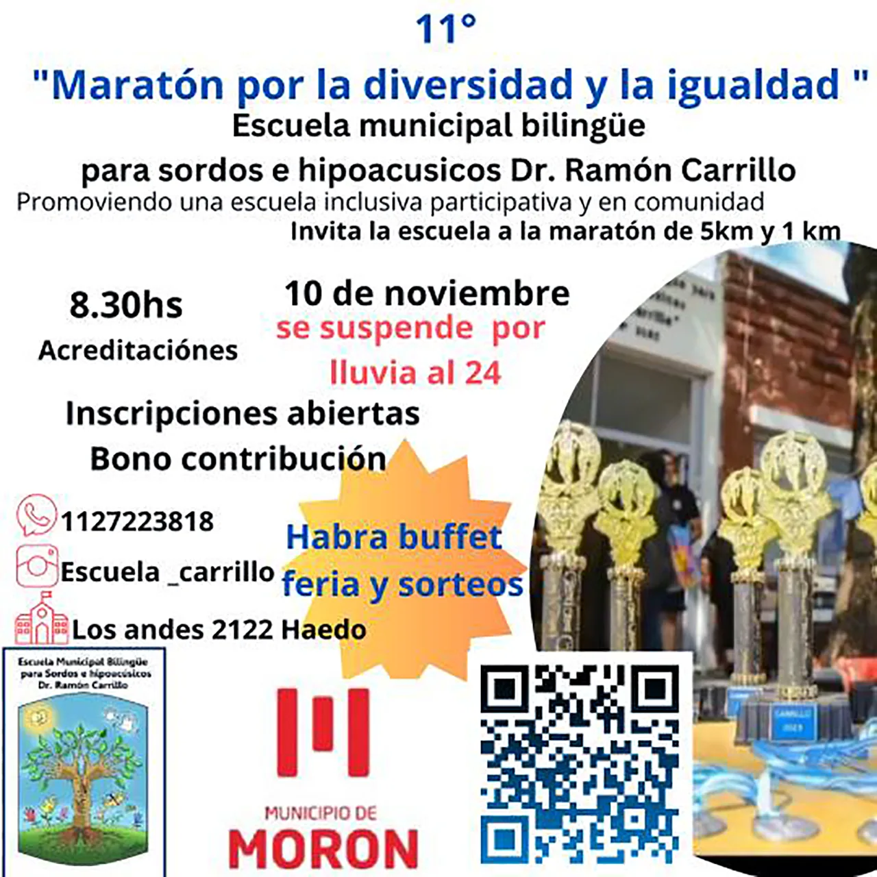 Maratón por diversidad e Igualdad en la Escuela para Sordos e Hipoacúsicos de Morón